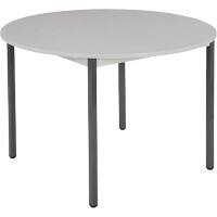 Sodematub Rundtisch Grau Stahl 1.100 x 600 x 740 mm