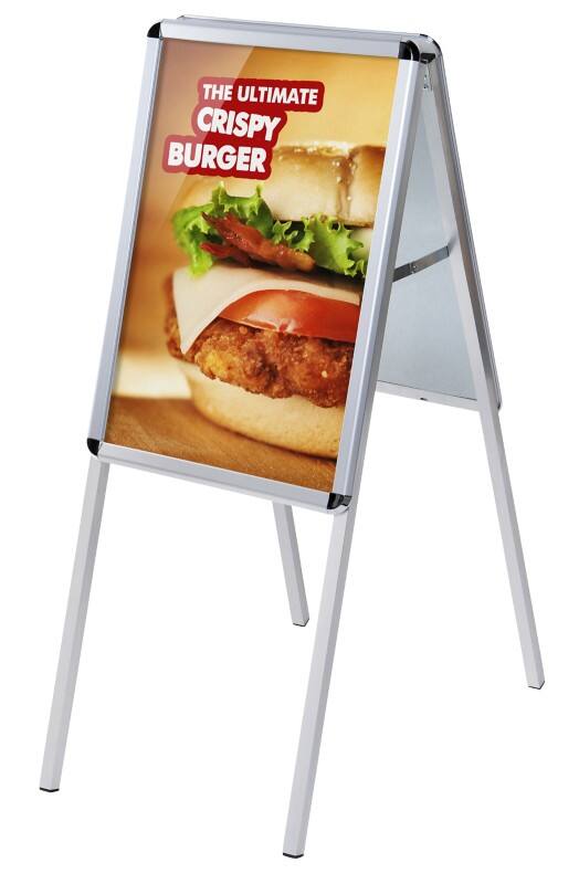 SHOWDOWN Kundenstopper A2 Aluminium Silber ZPA2R32ME