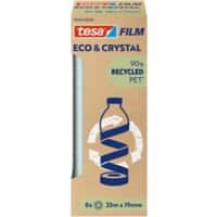 tesa Klebeband Transparent 60 (B) mm PET (Polyethylenterephthalat) 8 Stück à 1 m