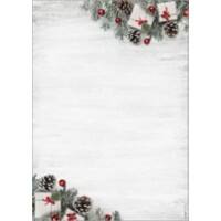 Sigel Weihnachten DIN A4 Briefpapier Grün, Rot  90 g/m² 100 Stück