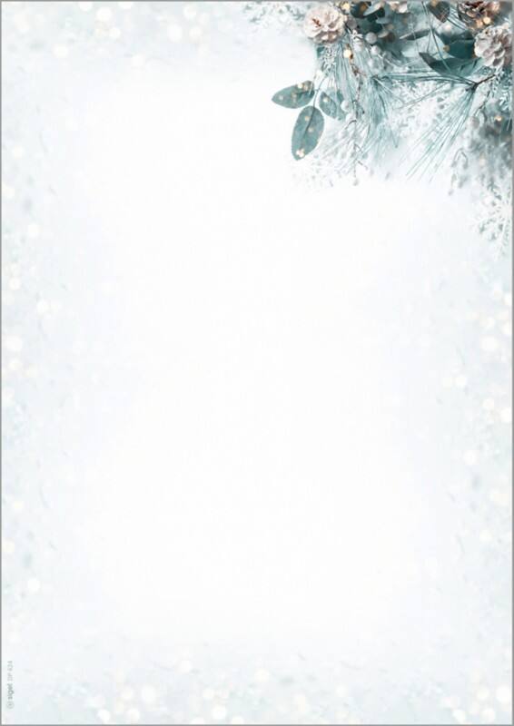 Sigel Weihnachten DIN A4 Briefpapier Grün, Weiß  90 g/m² 100 Stück