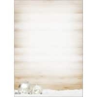 Sigel Weihnachten DIN A4 Briefpapier Beige, Weiß  90 g/m² 100 Stück