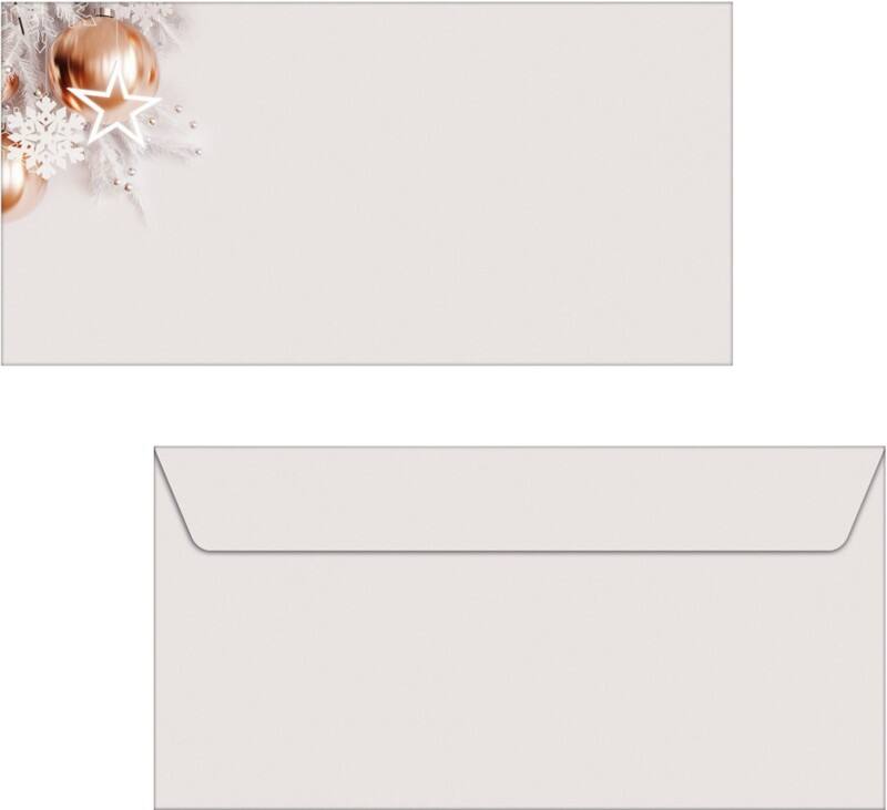 Sigel Rose Gold Christmas Briefumschläge 222,511,1 cm Roségold, Silber 50 Stück