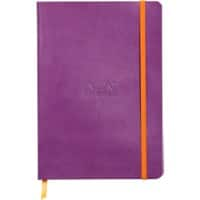 Rhodia Notizbuch Spezial Liniert Geleimt PU Softcover Violett Nicht perforiert