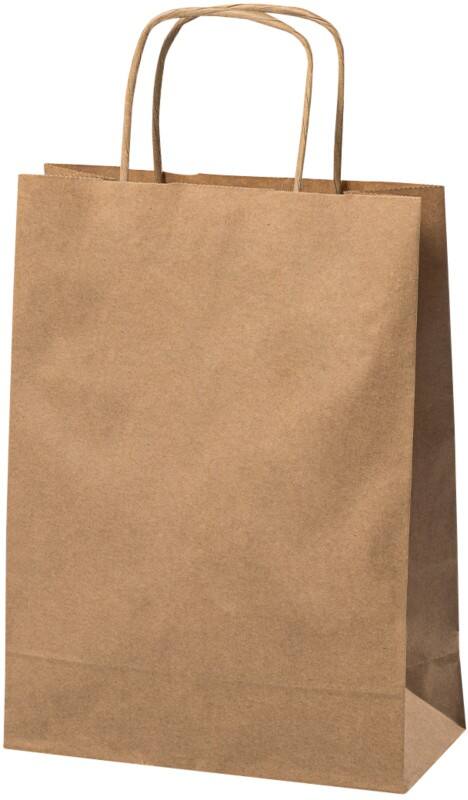 Papiertüte Gewundener Griff 180 x 80 x 240 mm 3,5 L Braun 300 Stück