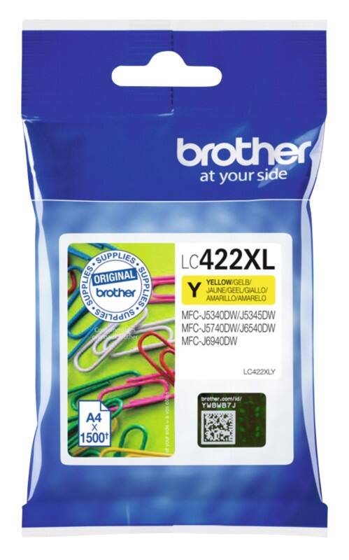 Brother LC422XL Y Original Tintenkartusche Gelb