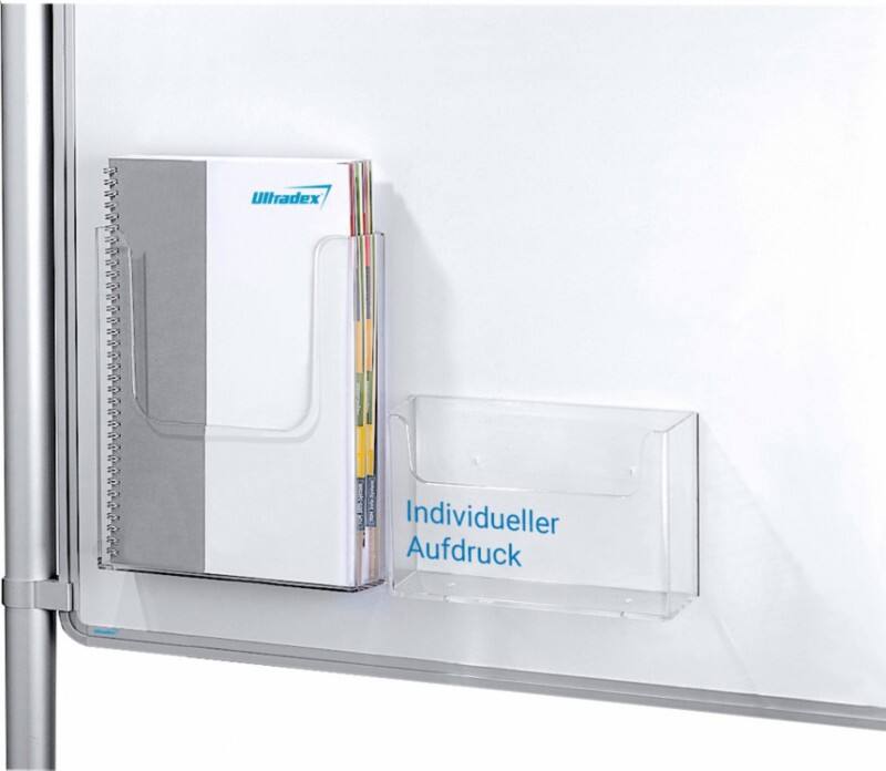 Ultradex A5 Wandmontierbarer Prospekthalter Magnetisch Transparent 9274 23,5 x 3,7 x 14,5 cm
