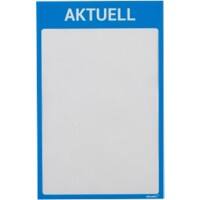 Ultradex DIN A4 Inforahmen Magnetisch Blau nicht haftend Kunststoff 8890A07 22,5 (B) x 35,2 (H) cm 5 Stück