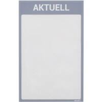 Ultradex A4 Inforahmen Magnetisch Grau Kunststoff 8890A09 22,5 (B) x 35,2 (H) cm 5 Stück