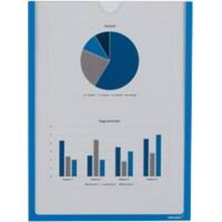 Ultradex DIN A4 Inforahmen Magnetisch Blau nicht haftend Kunststoff 920507 22,5 (B) x 30,2 (H) cm 5 Stück