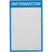 Ultradex DIN A4 Inforahmen Magnetisch Blau nicht haftend Kunststoff 8890I07 22,5 (B) x 35,2 (H) cm 5 Stück