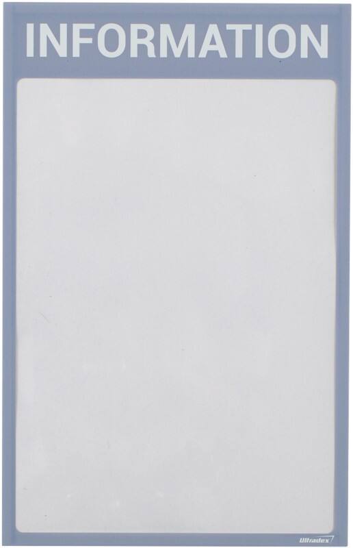Ultradex A4 Inforahmen Magnetisch Grau Kunststoff 8890I09 22,5 (B) x 35,2 (H) cm 5 Stück