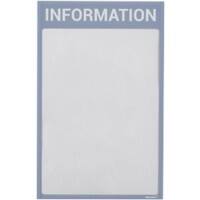 Ultradex A4 Inforahmen Magnetisch Grau Kunststoff 8890I09 22,5 (B) x 35,2 (H) cm 5 Stück