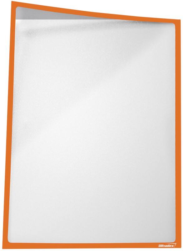 Ultradex A3 Inforahmen Magnetisch Pastell Orange Kunststoff 889341 31,2 (B) x 43,5 (H) cm 5 Stück