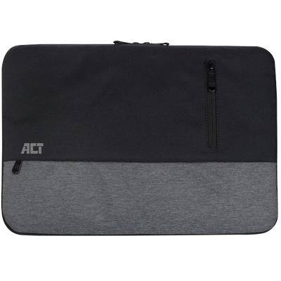 ACT Laptophülle 15,6 Zoll PES (Polyester) Schwarz 40 (B) x 2 (T) x 30 (H) cm