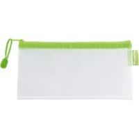 Kolma Reißverschlusstasche 08.190.22 C6 Reißverschluss EVA (PVC-frei) Transparent, Grün 5 Stück