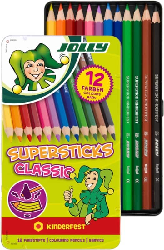 Jolly Supersticks Classic Buntstifte Färbig sortiert 3000-0246 12 Stück