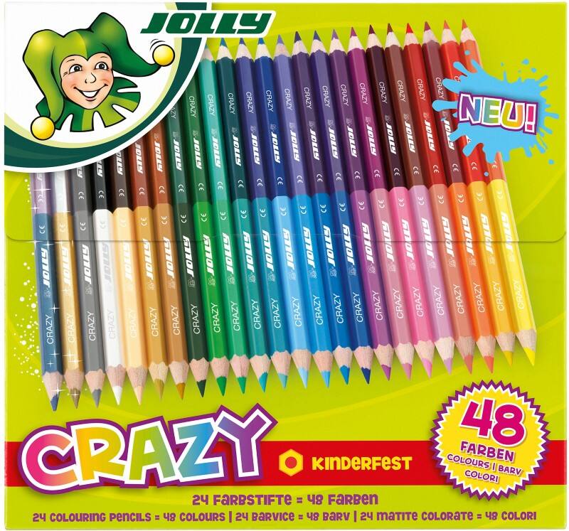 Jolly Supersticks Crazy Buntstifte Färbig sortiert 3000-0518 24 Stück