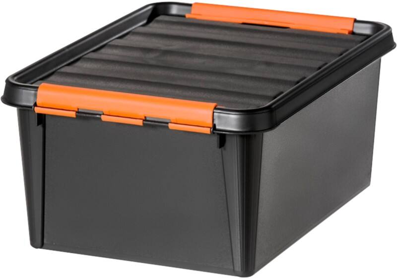 SmartStore Pro 15 Kunststoff Aufbewahrungsbox 14 L Schwarz, Orange 30 x 40 x 19 cm