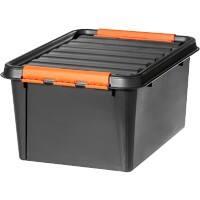 SmartStore Aufbewahrungsbox Pro 31 32 L Schwarz, Orange PP (Polypropylene)  39 x 50 x 26 cm