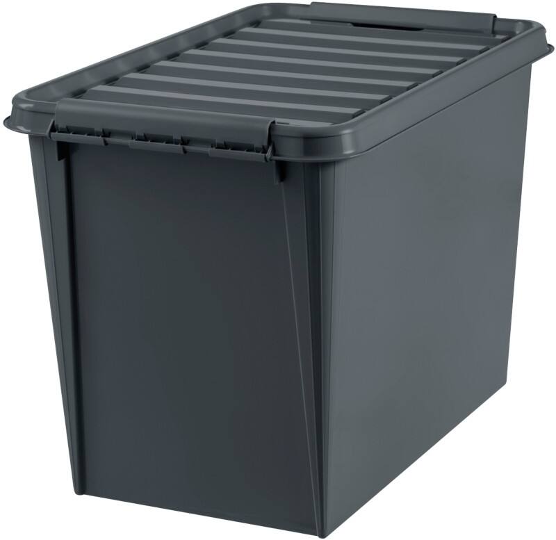SmartStore Recycled 65 Kunststoff Aufbewahrungsbox 61 L With Lid Grau 39 x 59 x 43 cm 3 Stück