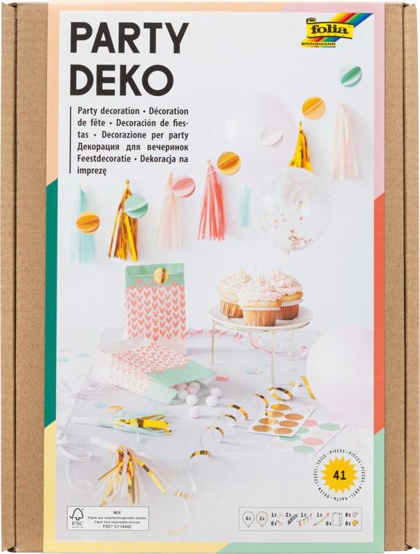Folia Party-Dekorations-Set Girls 41-teilig