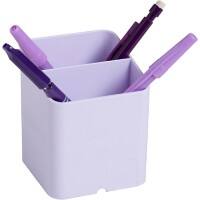 Exacompta Stiftebox Aquarell 67764D PS (Polystyrol) Mauve 7,4 x 7,4 x 9,3 cm