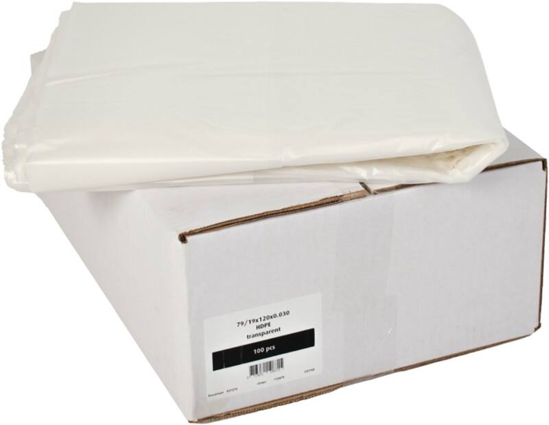 Mittlere Belastung Müllsack 300 L  Transparent HDPE (Hochdichtes Polyethylen) 0.030 mm 100 Stück