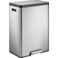 EKO Edelstahl Treteimer 45 L 33,5 (B) x 45 (T) x 65,6 (H) cm Silber