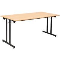 Sodematub Klapptisch TPMU168 Buche, Schwarz 1.600 x 800 x 740 mm