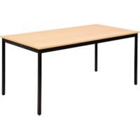 Sodematub Rechteckig Konferenztisch Hellbraun Eisen Gestellfarbe Schwarz 160 x 800 mm x 740 mm