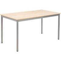 Sodematub Rechteckig Konferenztisch Hellbraun Eisen Gestellfarbe Silber 140 x 700 mm x 740 mm