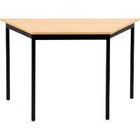Sodematub Trapezförmig Konferenztisch Hellbraun Eisen Gestellfarbe Schwarz 120 x 600 mm x 740 mm