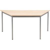 Sodematub Trapezförmig Konferenztisch Hellbraun Eisen Gestellfarbe Silber 160 x 800 mm x 740 mm
