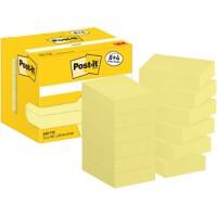 Post-it Sticky Notes Haftnotizen 653-Y12 38 x 51 mm 100 Blatt pro Block Gelb 12 Stück (8 + 4 Gratis)