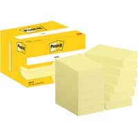 Post-it Sticky Haftnotizen 656-CY 51 x 76 mm 100 Blatt pro Block Gelb 12 Stück