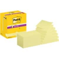 Post-it Super Sticky Z-Notes Haftnotizen R350-12SSCY 76 x 127 mm 90 Blatt pro Block Gelb 12 Stück