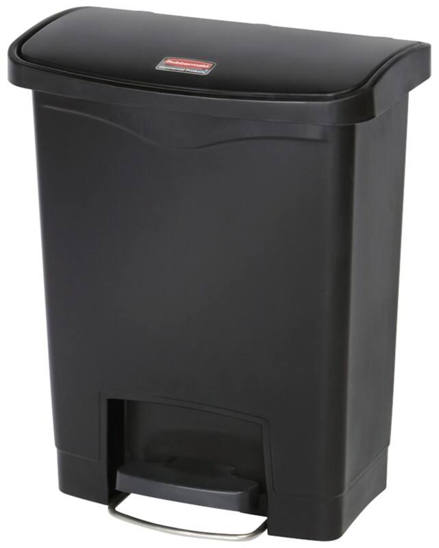 Rubbermaid PE (Polyethylen) Treteimer 27,1 x 42,5 x 53,6 cm Schwarz