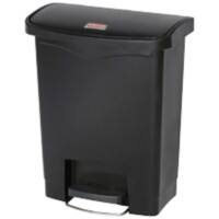 Rubbermaid PE (Polyethylen) Treteimer 27,1 x 42,5 x 53,6 cm Schwarz