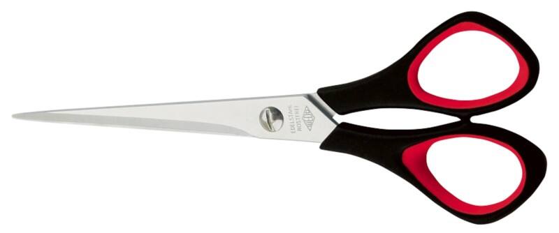 WEDO Geeignet Für Linkshänder Schere 160 mm Rot, Schwarz