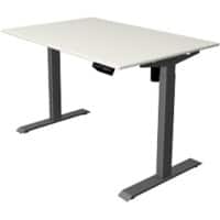 Kerkmann Move 1 Rechteckig Elektronisch Höhenverstellbarer Sitz-Stehschreibtisch Melamin, Stahl Anthrazit 1200 x 800 x 1230 mm