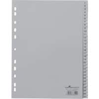 DURABLE Index-Haftstreifen 1-31 DIN A4 Grau 31-teilig Polypropylen 11 Löcher 6523