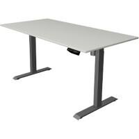 Kerkmann Move 1 Rechteckig Elektronisch Höhenverstellbarer Sitz-Stehschreibtisch Anthrazit 1400 x 800 x 1230 mm