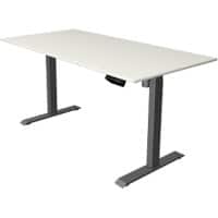 Kerkmann Move 1 Rechteckig Elektronisch Höhenverstellbarer Sitz-Stehschreibtisch Anthrazit 1400 x 800 x 1230 mm
