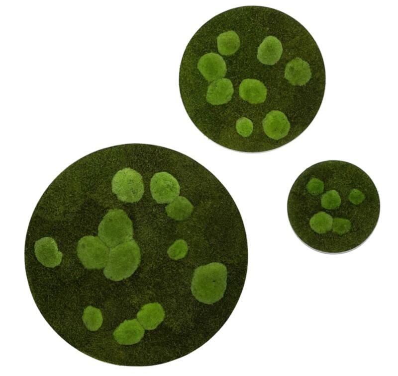 best of GREEN Mooswand 3 Stück Grün