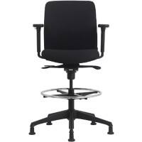 euroseats Vigo Zeichenstuhl Synchro Tilt Stoff 4D Armlehne Schwarz 110 kg 630 x 640 x 123 mm