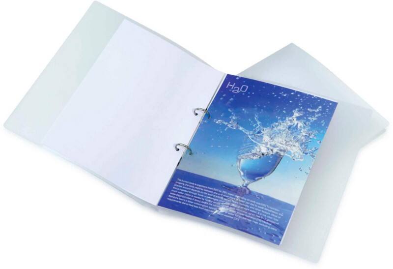 Rapesco 25 mm Ringbuch PP (Polypropylen) A4 2 Ringe Transparent 10 Stück