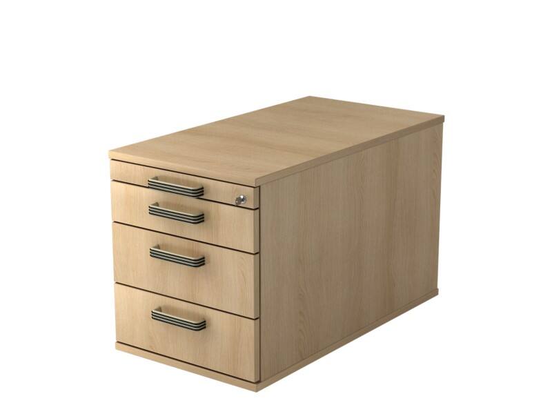 Hammerbacher Mobiler Rollcontainer AT TC30 SG Eiche 4280 mm x 512 mm x 800 mm