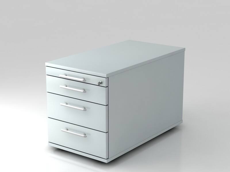 Hammerbacher Rollcontainer AT TC30 RE Grau 4280 mm x 512 mm x 800 mm