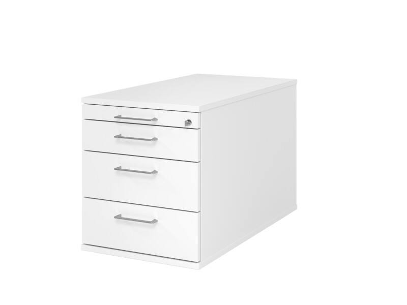 Hammerbacher Rollcontainer AT TC30 BS Weiß 4280 mm x 512 mm x 800 mm